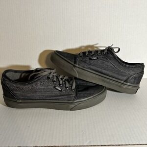 Vans Chukka Low‎ Denim Black Pewter Men's 6.5 Worn Skateboarding School